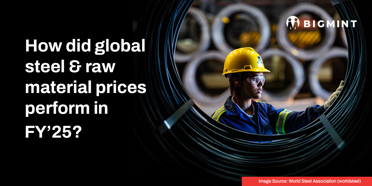 Global, domestic steel, raw material prices slide in FY'25. HRC, imported iron ore take biggest hit