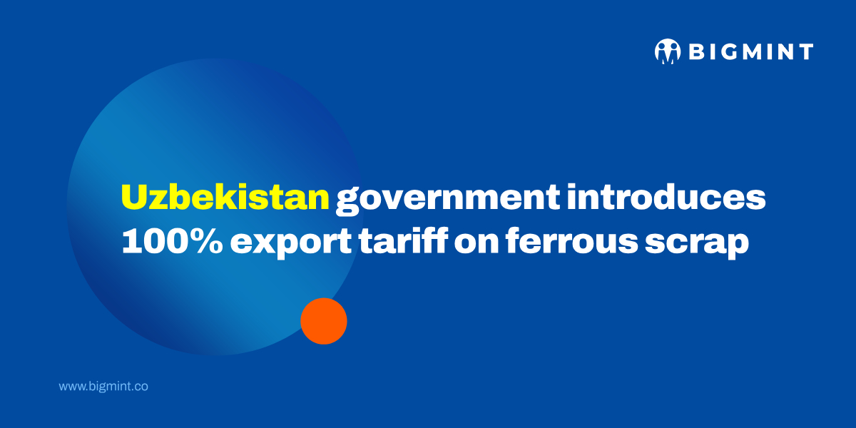 Uzbekistan's government introduces 100% export tariff on ferrous scrap