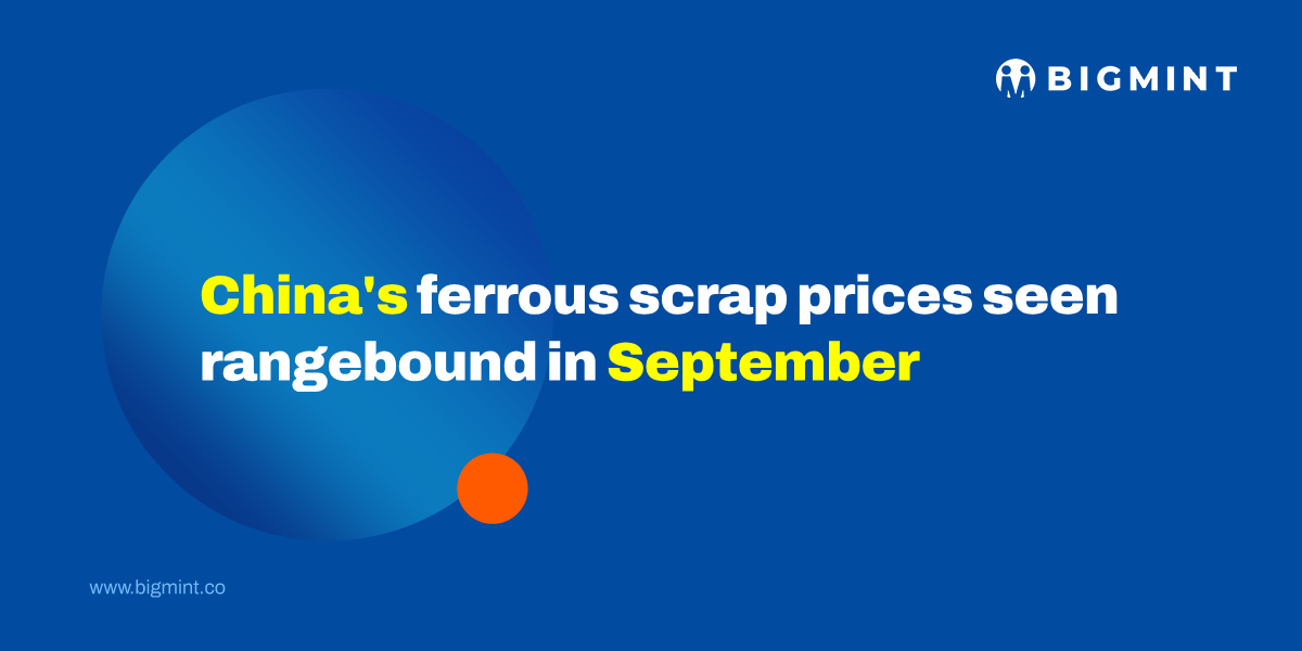 China's ferrous scrap prices seen rangebound in Sept'25