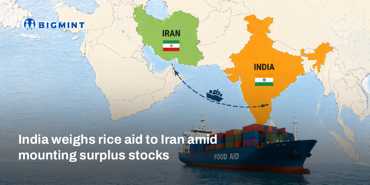 India weighs rice aid to Iran amid mounting surplus stocks