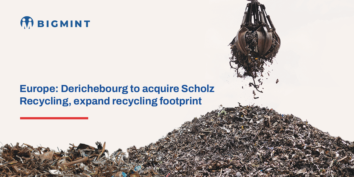 Europe: Derichebourg to acquire Scholz Recycling, expand footprint