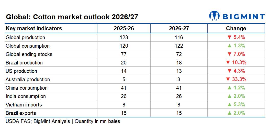 Global cotton market enters tighter cycle as demand hits six-year high