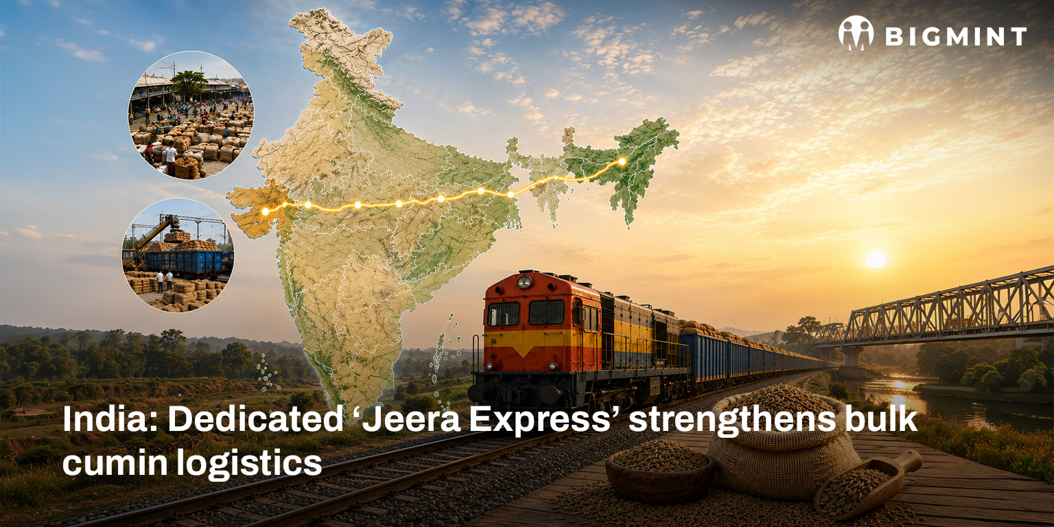 India: Dedicated jeera express strengthens bulk cumin logistics
