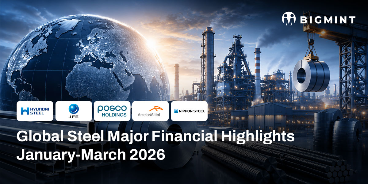 Global steel majors report mixed trends in crude steel production in Jan-Mar'26