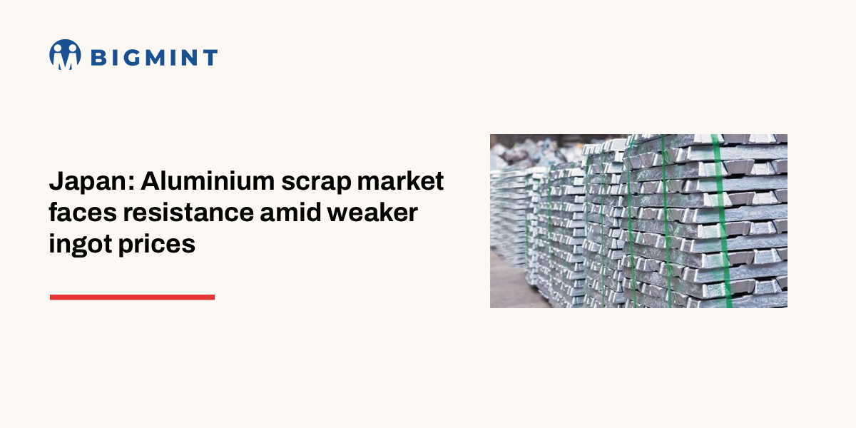 Japan: Aluminium scrap market faces resistance amid weaker ingot prices