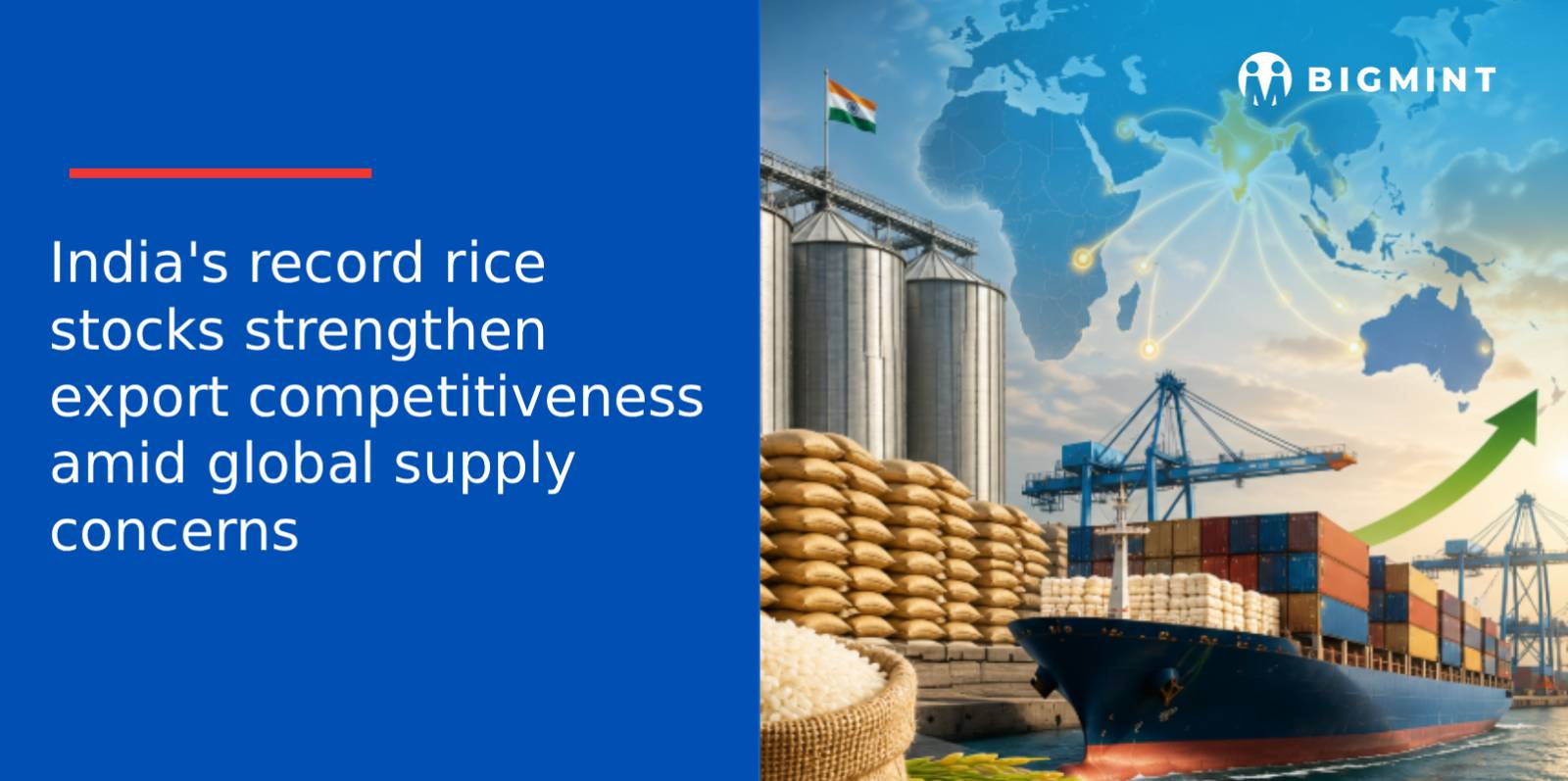 India's Record Rice Stocks Strengthen Export Competitiveness Amid Global Supply Concerns