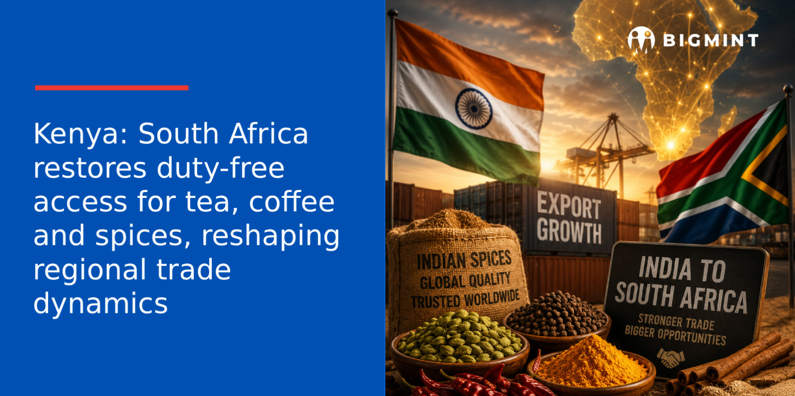 Kenya: South Africa restores duty-free access for tea, coffee and spices, reshaping regional trade dynamics