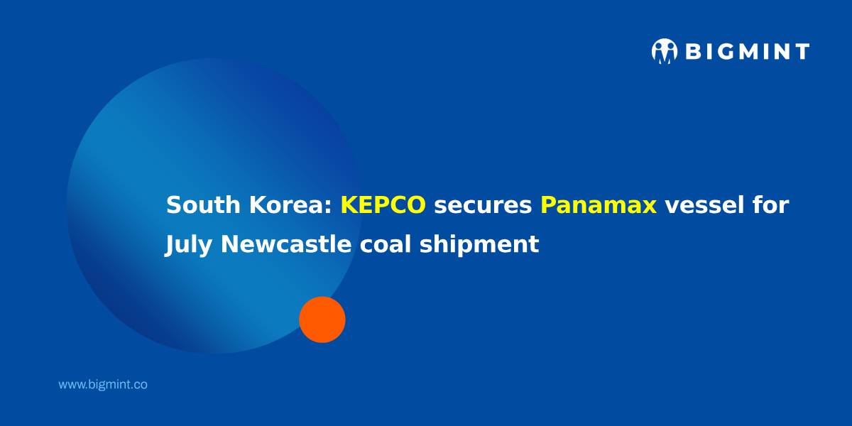 South Korea: KEPCO secures Panamax vessel for July Newcastle coal shipment