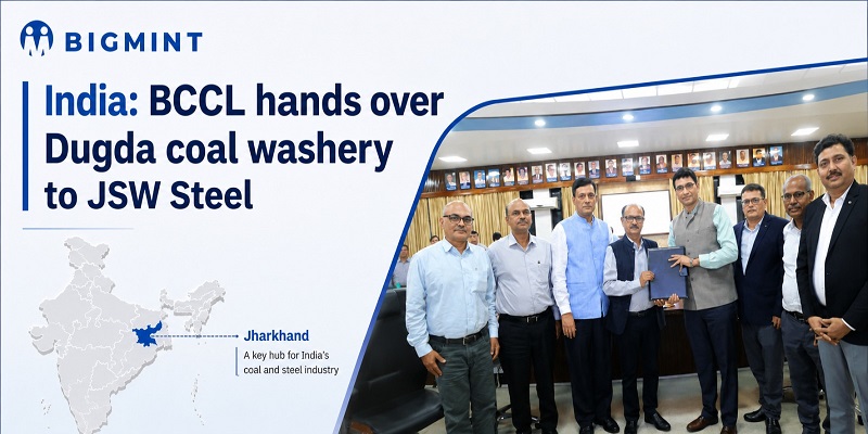 BCCL hands over Dugda coal washery to JSW Steel in India's first coal washery monetisation initiative