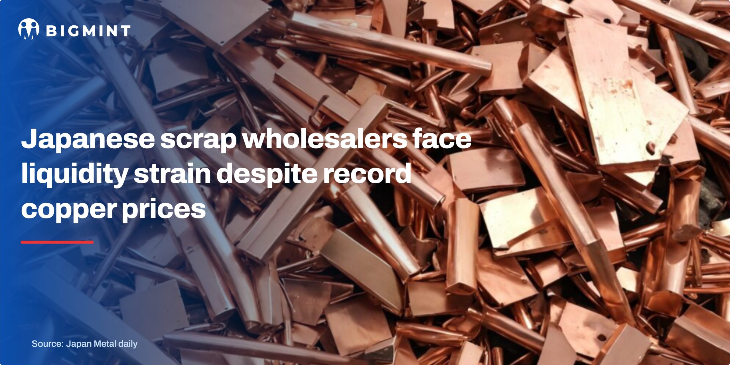 Japanese scrap wholesalers face liquidity strain despite record copper prices