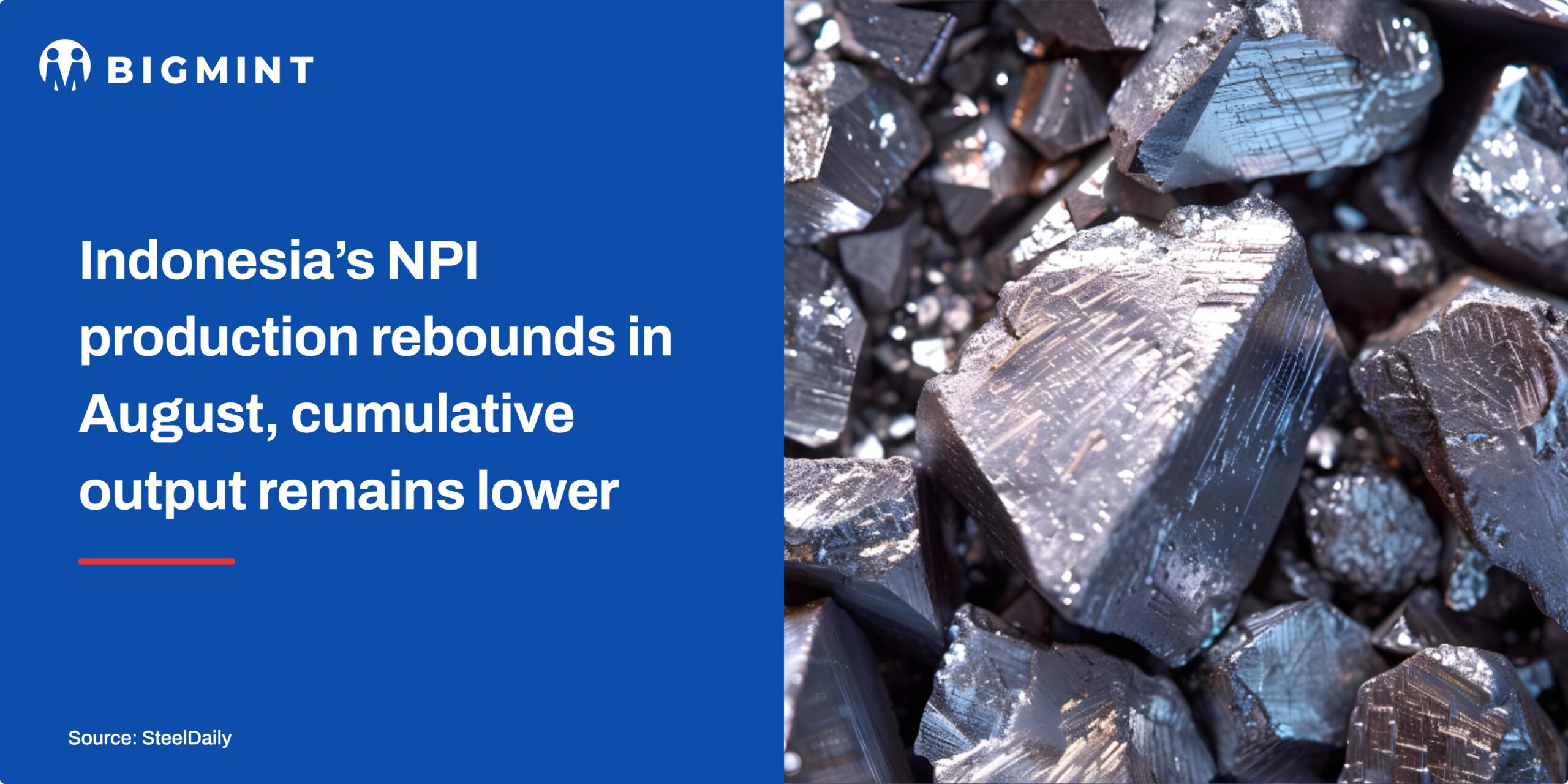 Indonesia's August NPI output rebounds but Jan-Aug'26 production drops 10% y-o-y